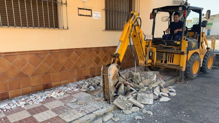 Obras PFEA calle Cruz Sierra Yeguas