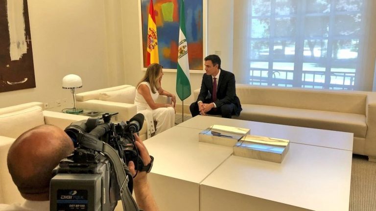 reunión Moncloa Susana Díaz y Pedro Sánchez