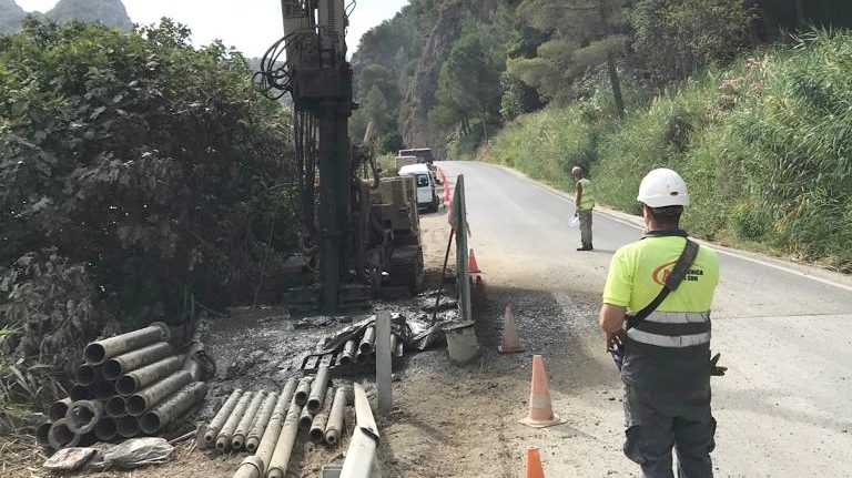 obras mejora MA-5403 Ardales Chorro