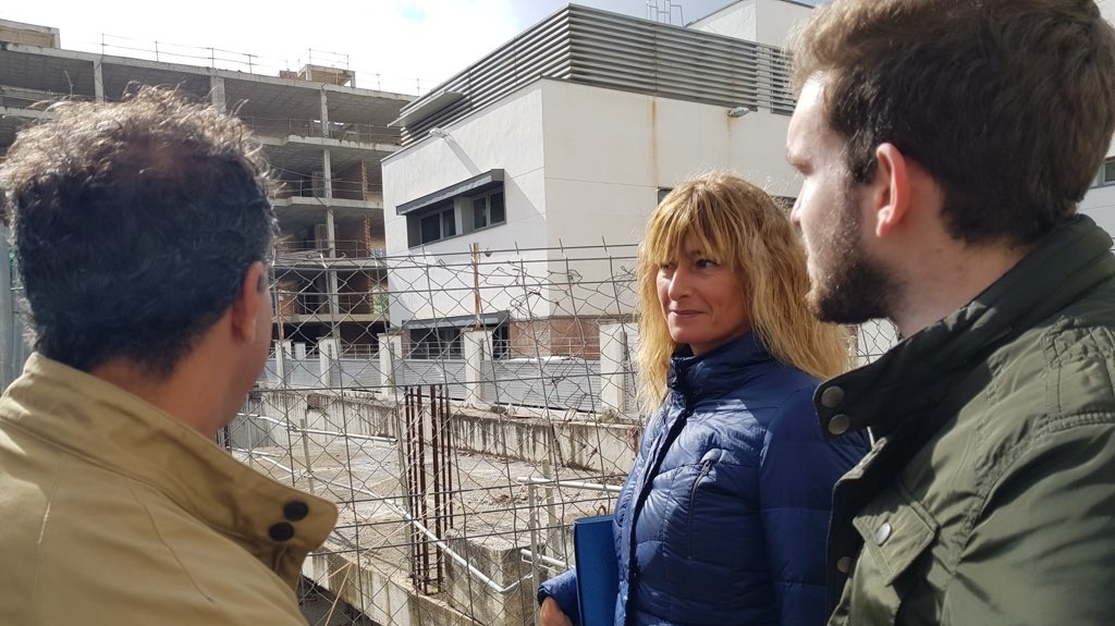Irene Rivera Ciudadanos visita obras cuartel Guardia Civil Antequera