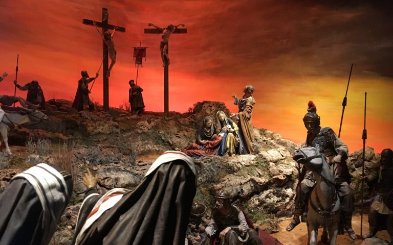 dioarama crucifixión Museo Arte Belenista Mollina