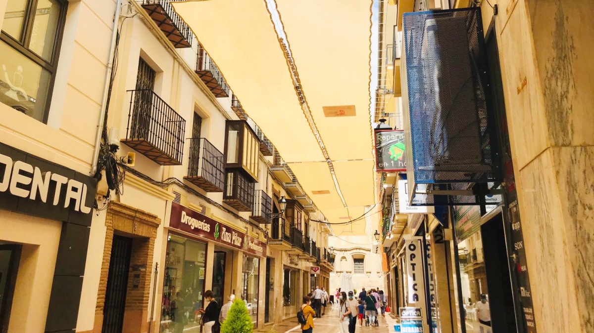 toldos calle Duranes Antequera