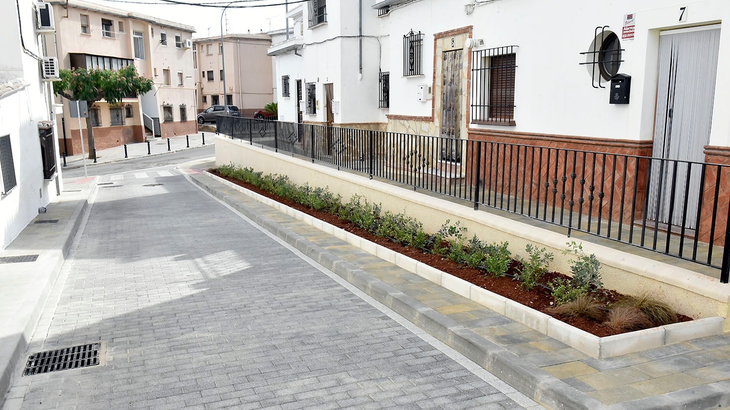 zona ajardinada calle Sitio Zaragoza Antequera