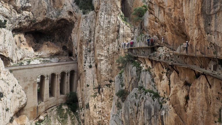 Grupo visitantes Caminito Rey