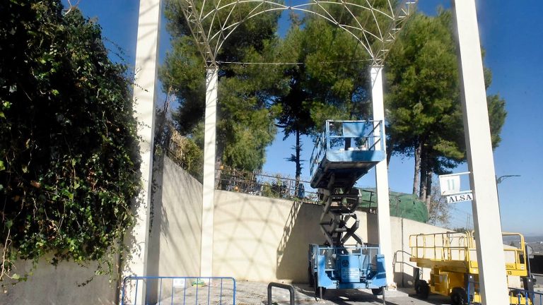 pintado estructura cubierta Estación Autobuses Antequera
