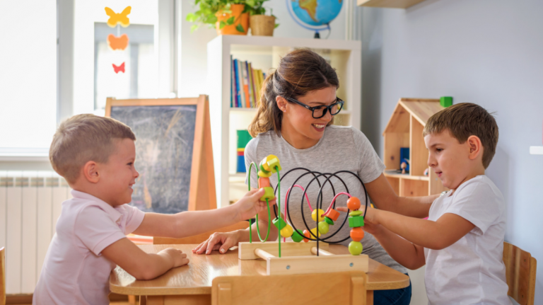 profesora niños