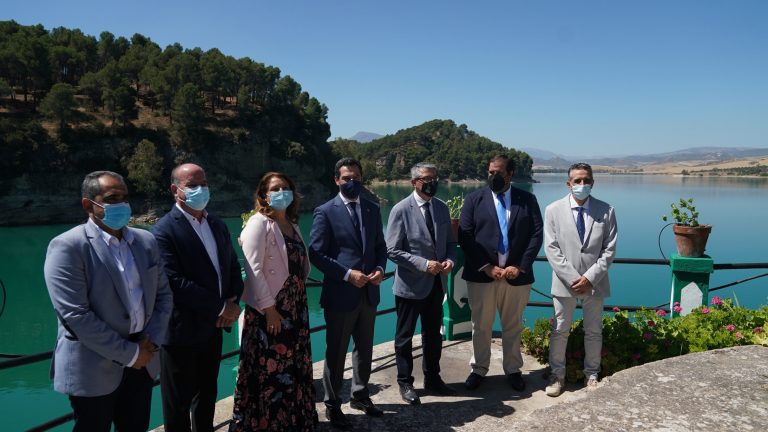visita presidente Junta presa El Chorro Ardales