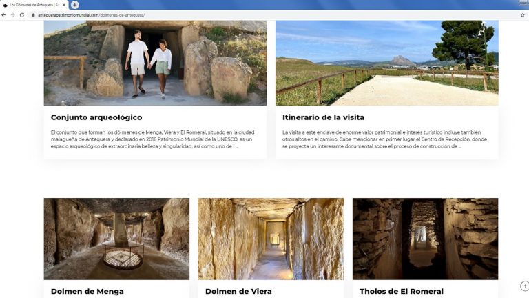 nueva web Antequera Patrimonio Mundial sobre el Sitio de los Dólmenes