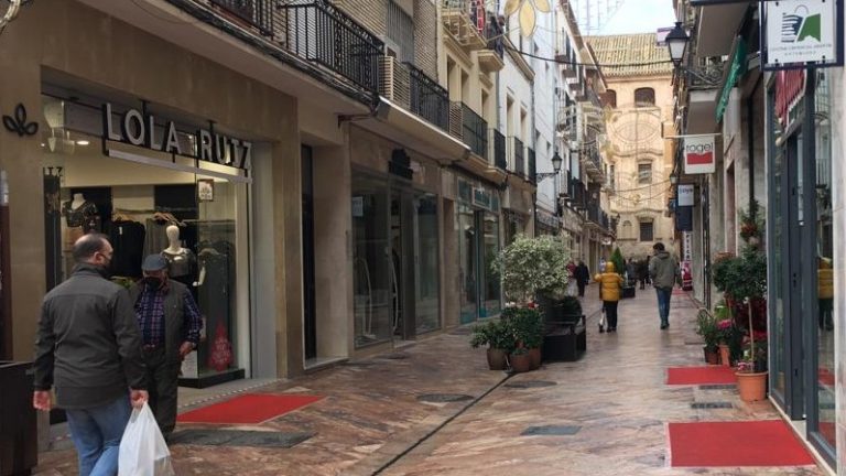 Comercios de la calle Duranes de Antequera (diciembre 201)