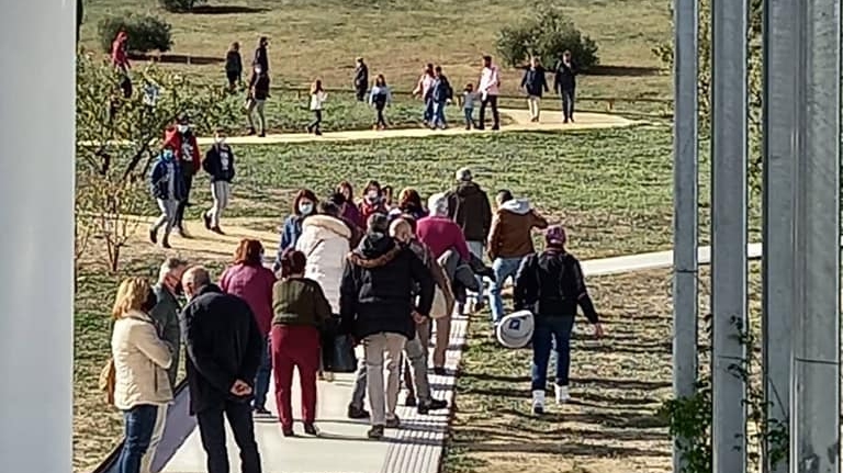 visitantes Dólmenes de Antequera puente Constitución (diciembre 2021)