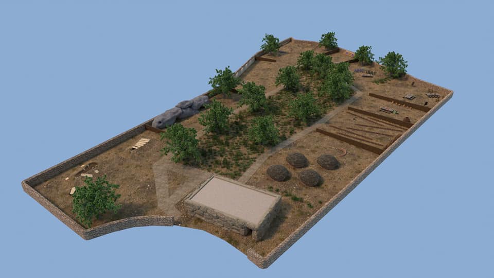 recreación virtual Parque de la Prehistoria Casabermeja