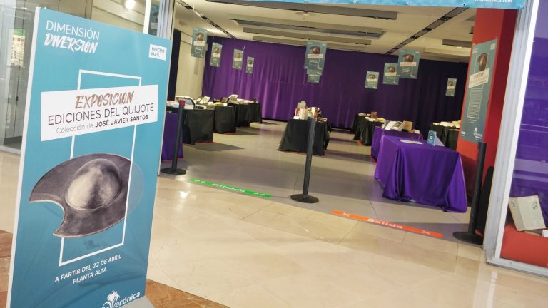 Exposición ediciones El Quijote Centro Comercial La Verónica