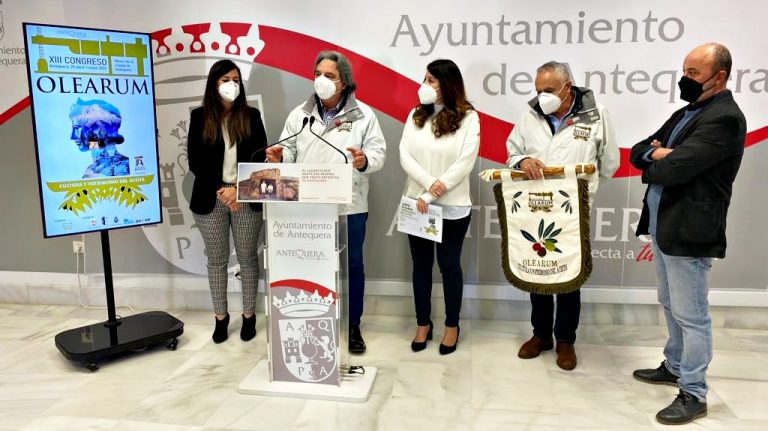 presentación del XIII Congreso Olearum que acogerá Antequera (abril 2022)