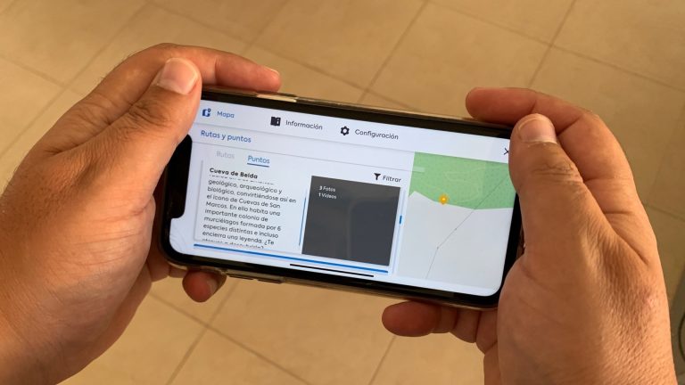 aplicación móvil Cuevas de San Marcos AR