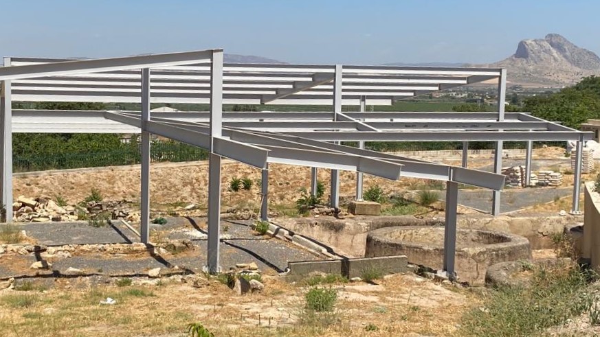 Estado yacimiento Villa Romana de la Estación (agosto 2022)