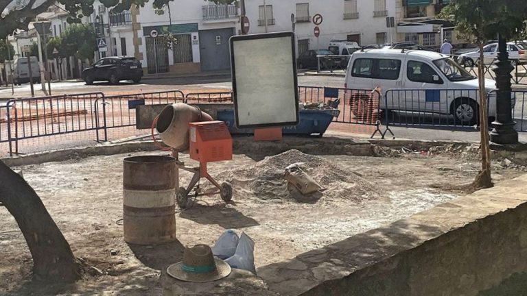 Inicio de las obras para construir una rotonda en el cruce de los Patos (septiembre 2022)