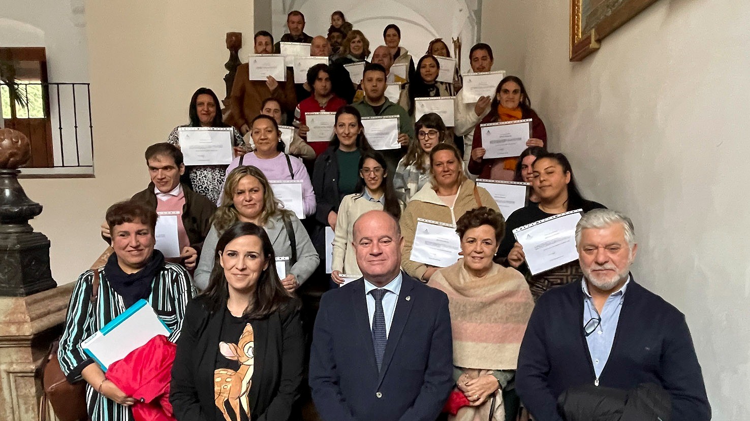 Entrega de los certificados del Programa de Experiencias Profesionales para el Empleo en Antequera (noviembre 2022)