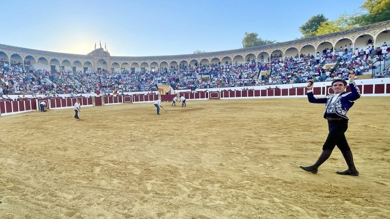 Celebración de una corrida en la Plaza de Toros de Antequera (agosto 2022)