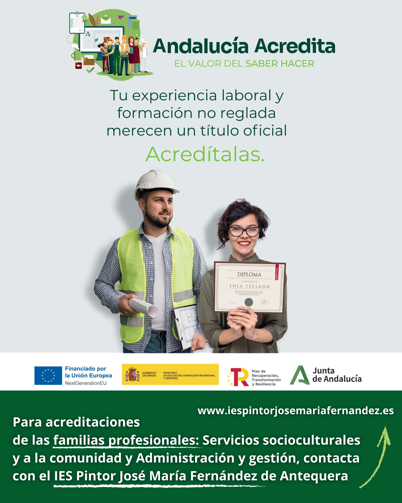 banner Acredita IES Pintor José María Fernández