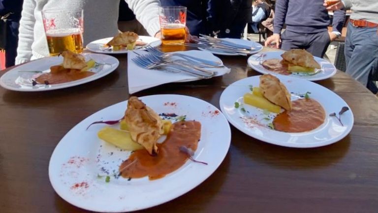 Tapa 'Armando Maradona' del Restaurante El Mercado para la X Ruta Gastroturística de Antequera (marzo 2023)