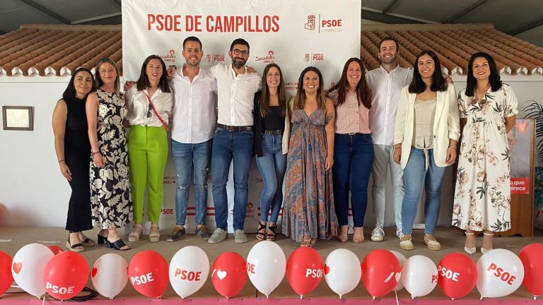 Candidatura del PSOE de Campillos en el pasado 28M