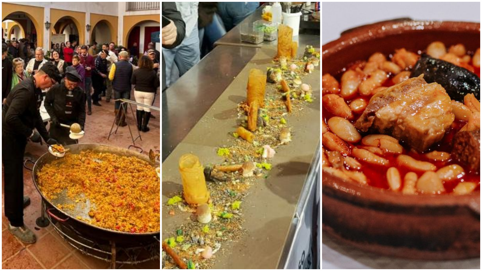 Arroz en paella de Alicante, Congreso Gastronomía&Vino de Castellón y fabada de Oviedo