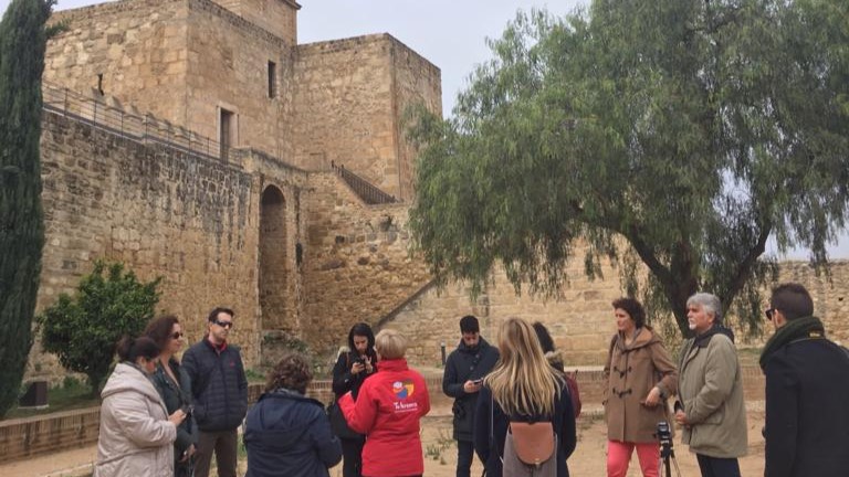 Visita guiada por la Alcazaba de Antequera a un grupo de blogueros (noviembre 2018)