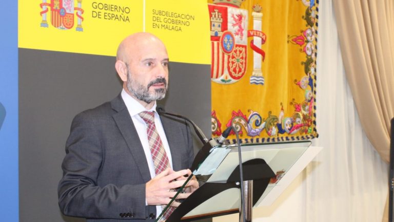 Javier Salas, en la Subdelegación del Gobierno en Málaga