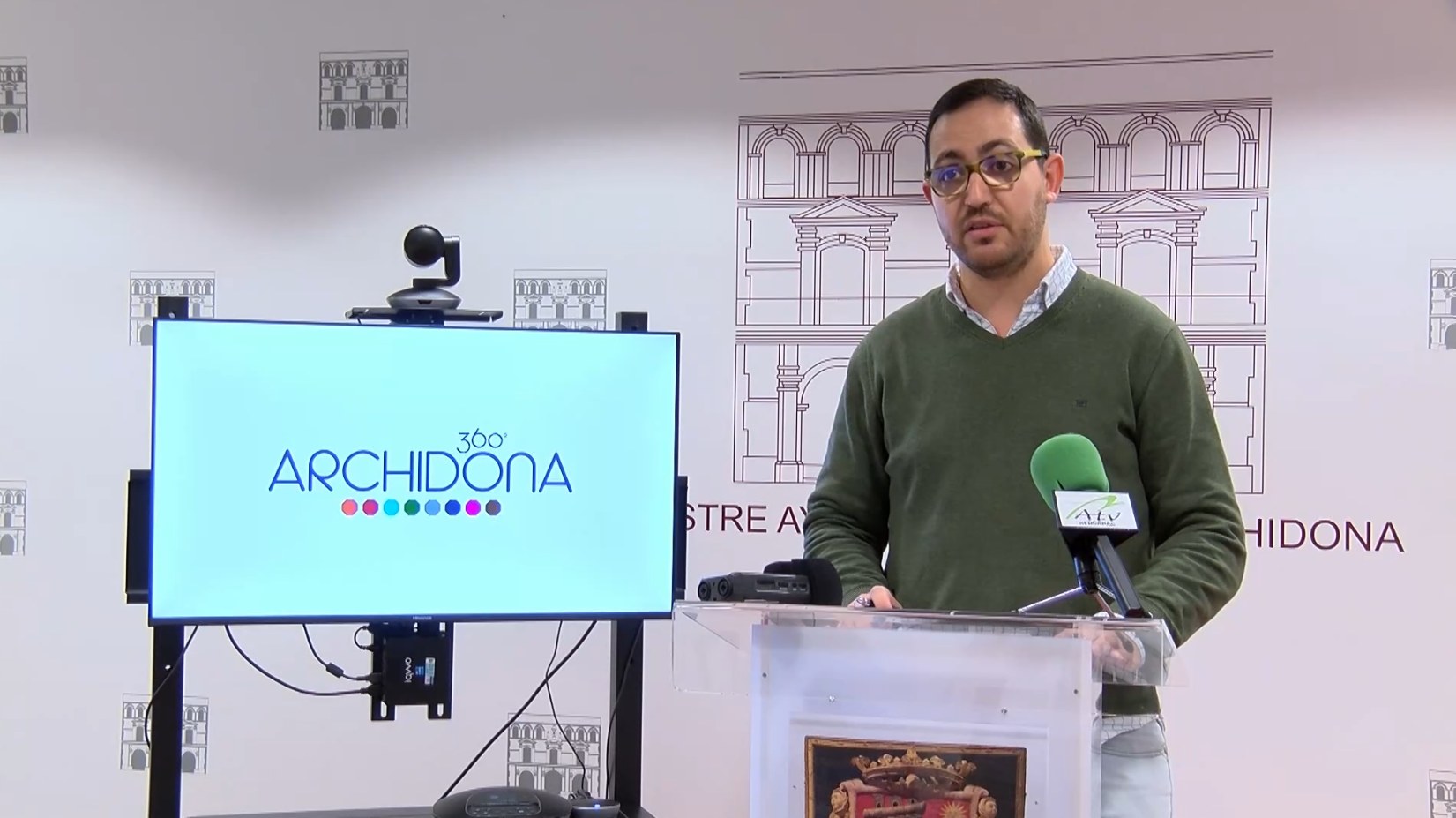 Pablo Garrido, concejal de Turismo, en la presentación de Archidona 360º