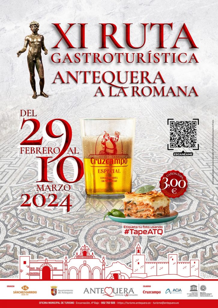 Cartel de la XI Ruta Gastroturística 'Antequera la romana'