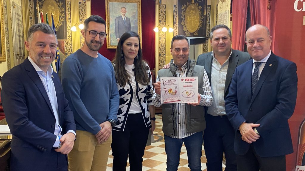 3er premio de la votación popular de la XI Ruta Gastroturística de Antequera para el Mesón Coso Viejo (marzo 2024)