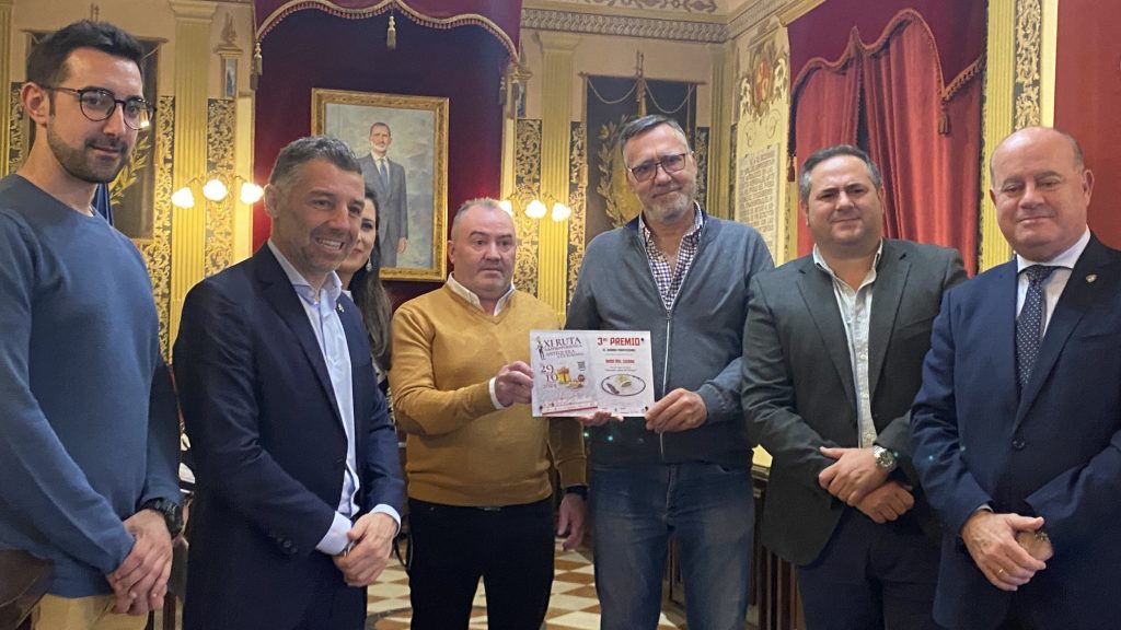 3er premio del jurado profesional de la XI Ruta Gastroturística de Antequera para el Hotel Restaurante Lozano (marzo 2024)