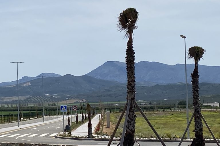 La primera fase del Puerto Seco de Antequera ocupa más de 100 hectáreas (abril 2024)