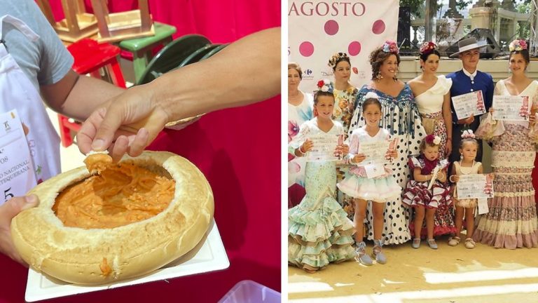 Concursos de porra antequerana y de traje de flamenca y de corto de la Real Feria de Agosto de Antequera
