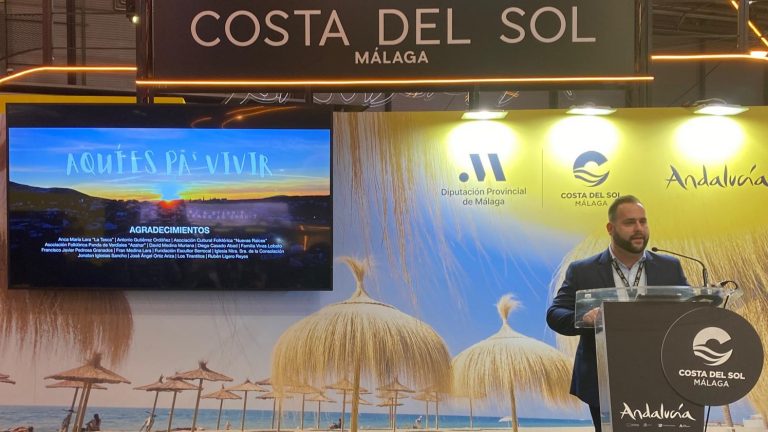 Sergio Aranda, en la presentación de Villanueva de Algaidas en FITUR 2025 (enero 2025)