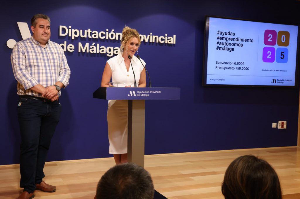 Presentación de las nuevas ayudas para autónomos en pequeños municipios en la Diputación de MálagaPresentación de las nuevas ayudas para autónomos en pequeños municipios en la Diputación de Málaga (mayo 2025)