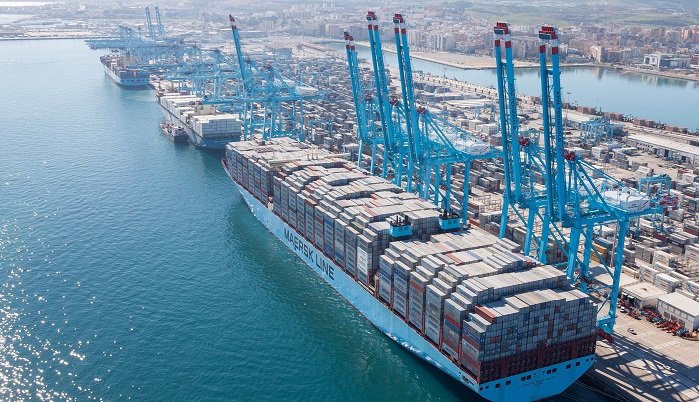 Buque de Maersk en el Puerto de Algeciras (foto Autoridad Portuaria de la Bahía de Algeciras)