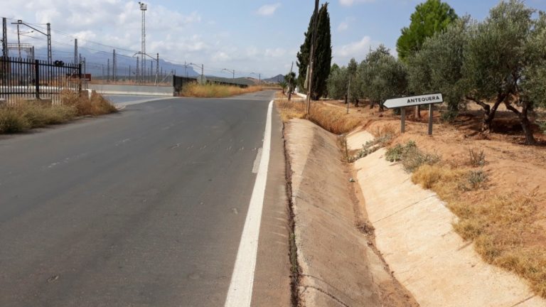 Carretera MA-4403 en Bobadilla Estación (agosto 2025)