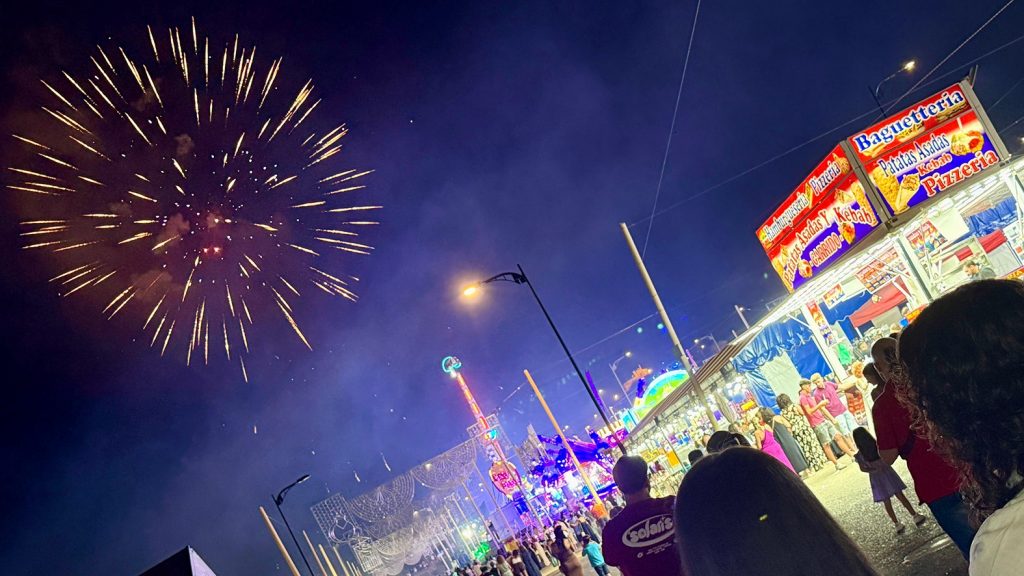 Fuegos artificiales de la Real Feria de Agosto 2025 (agosto 2025)