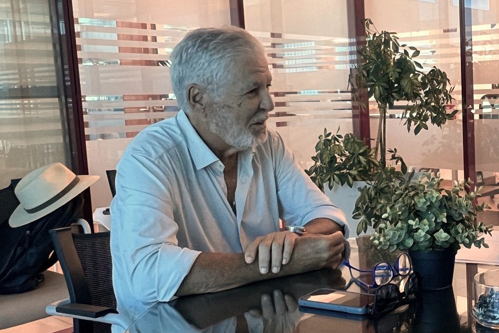 José Antonio Sánchez Cózar, durante la entrevista