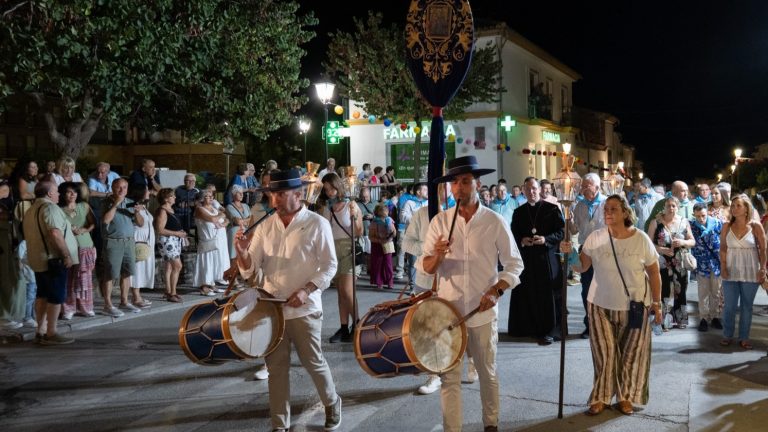 Romería Nocturna al Santuario de la Virgen de Gracia tras la misa en horno a la patrona de Archidona (agosto 2024)