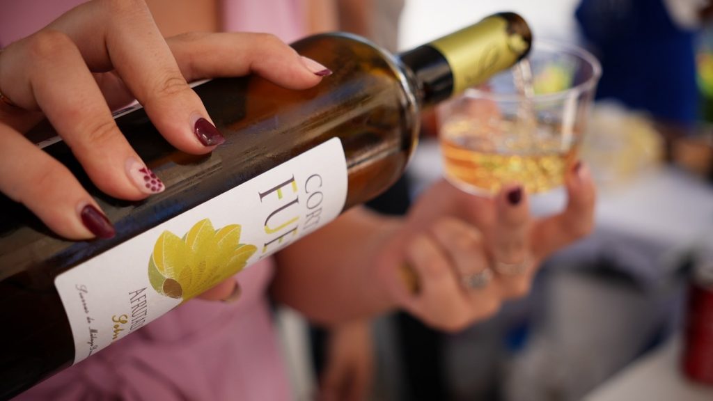 Botella de vino de la Bodega Cortijo La Fuente (septiembre 2025)