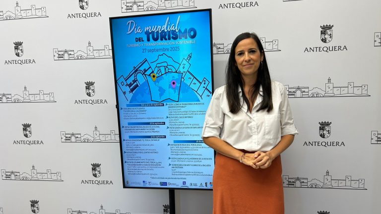 Concejala de Turismo, Comercio y Patrimonio Mundial, Ana Cebrián con las actividades del Día Mundial del Turismo en Antequera