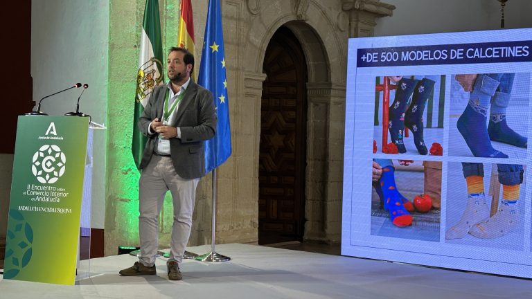 20251105 Juan Carlos Ramos, uno de los creadores de Pepe Pinreles en el II Encuentro de Comercio Interior en Andalucía
