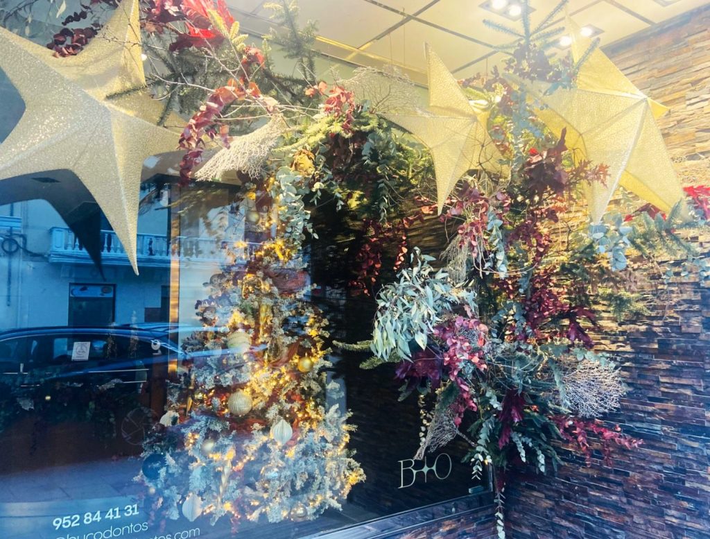 Decoración navideña de la clínica dental Bucodontos