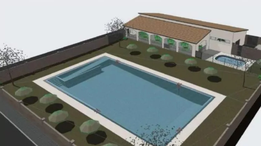 Recreación del proyecto de piscina pública en Bobadilla Estación