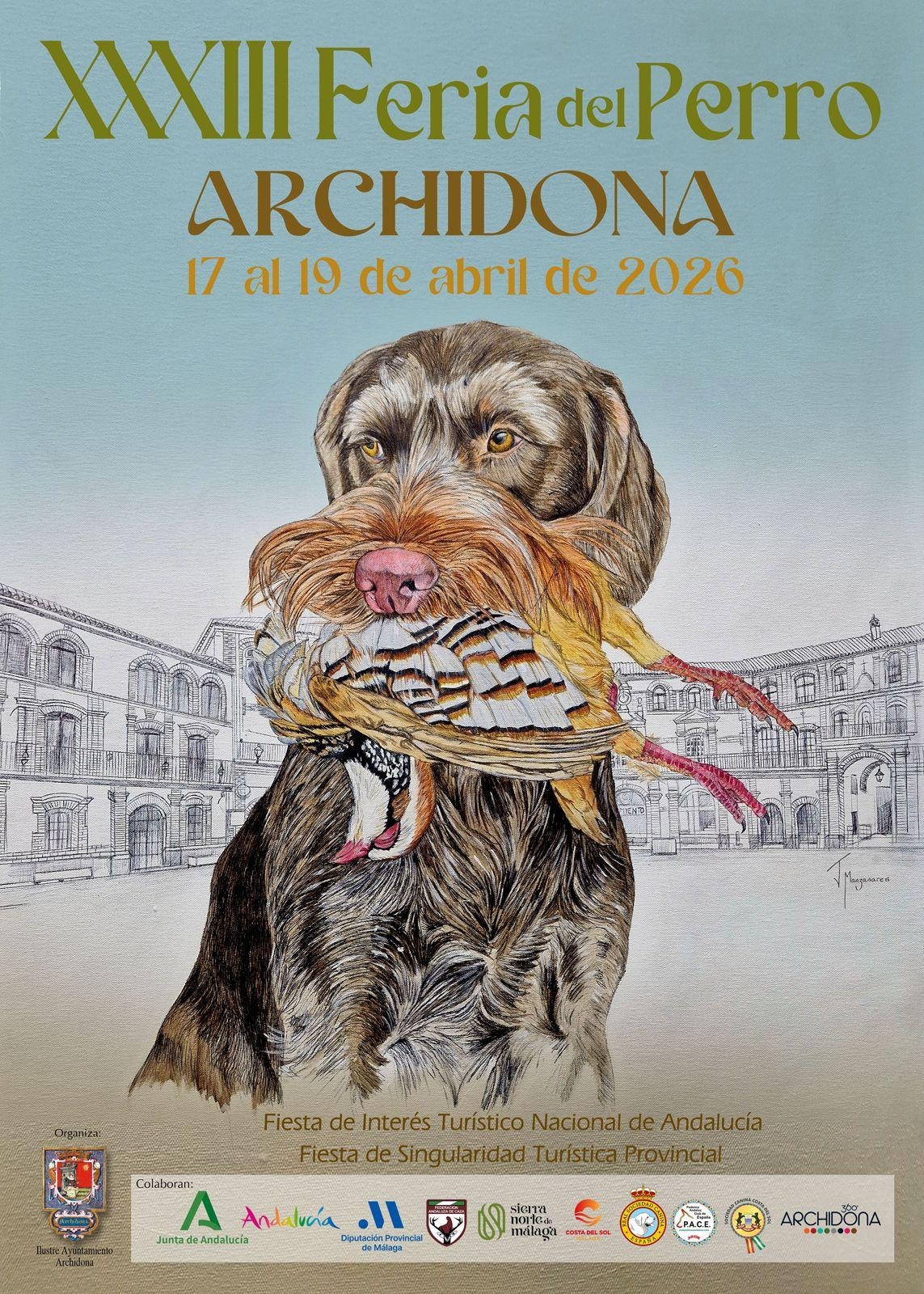 Cartel de la XXXIII Feria del Perro de Archidona