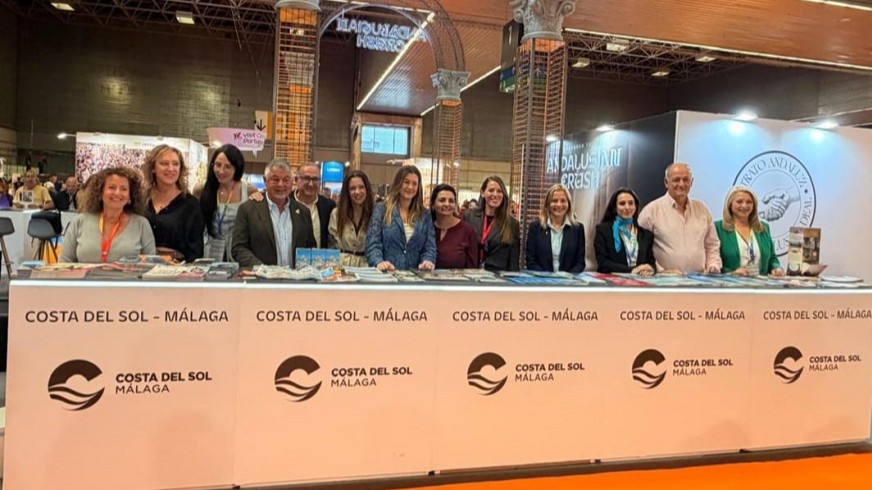 Expositor de Turismo Costa del Sol en la feria Expovacaciones en Bilbao