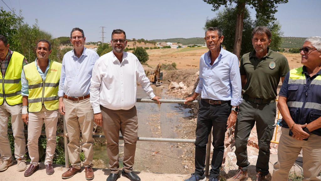 20260619 Visita a las obras de encazamiento del río Guadalhorce en Villanueva del Trabuco