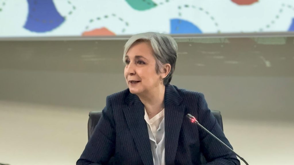 20260424 Ana Corredera, en I Encuentro Impronta Andalucía celebrado en el Instituto Andaluz de Administración Pública en Sevilla